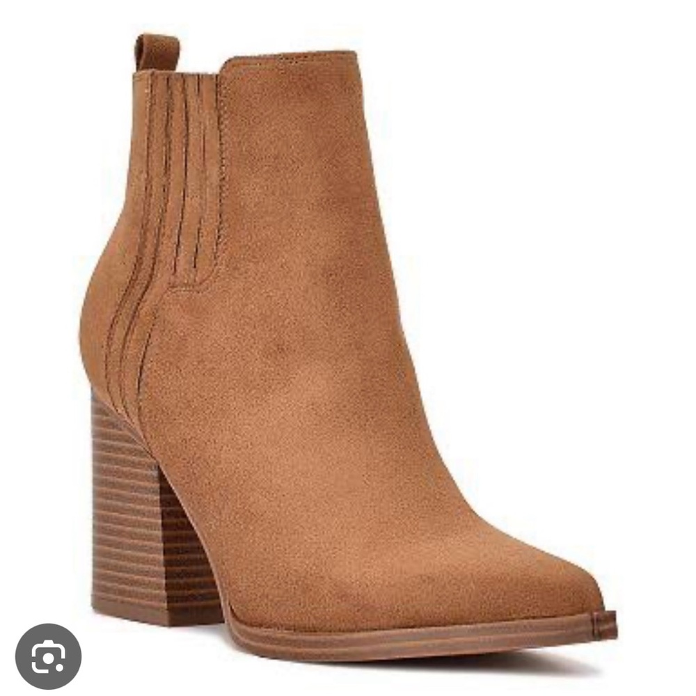 Nine West Brown Suede Heeled Boots